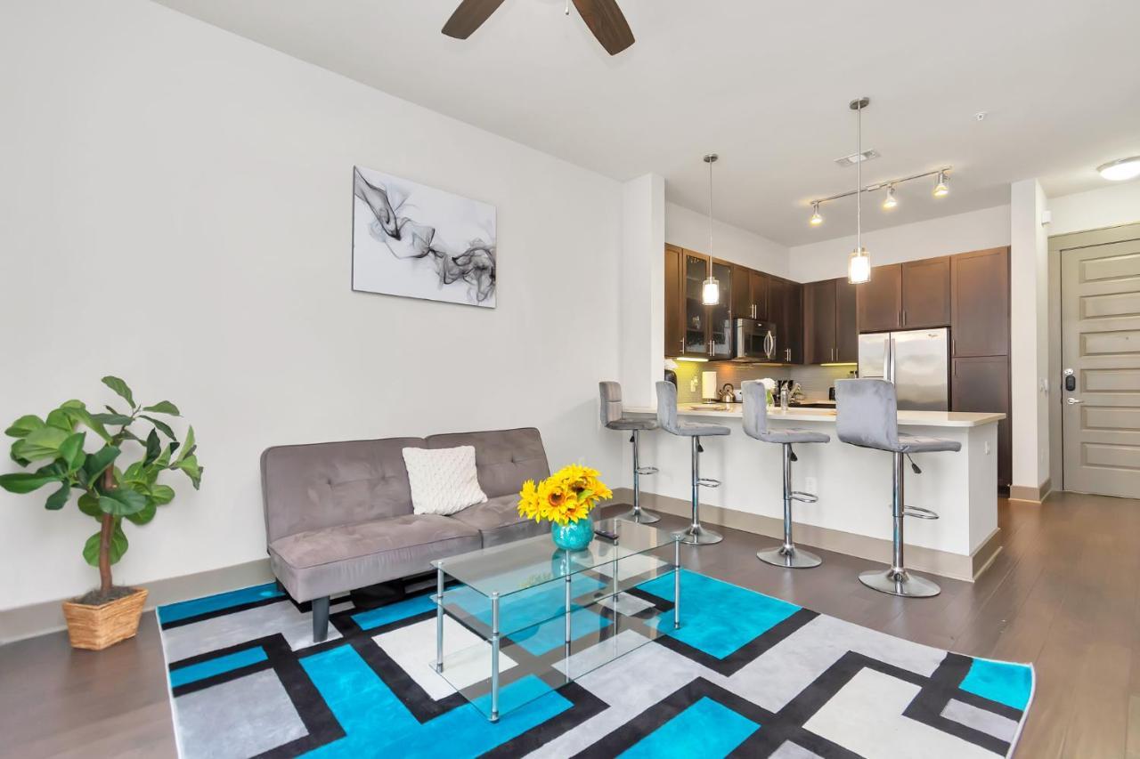U1 Penthouse Downtown Houston Rental Car Available Apt 1Br 1Bth Gym Sleep Good Exteriör bild